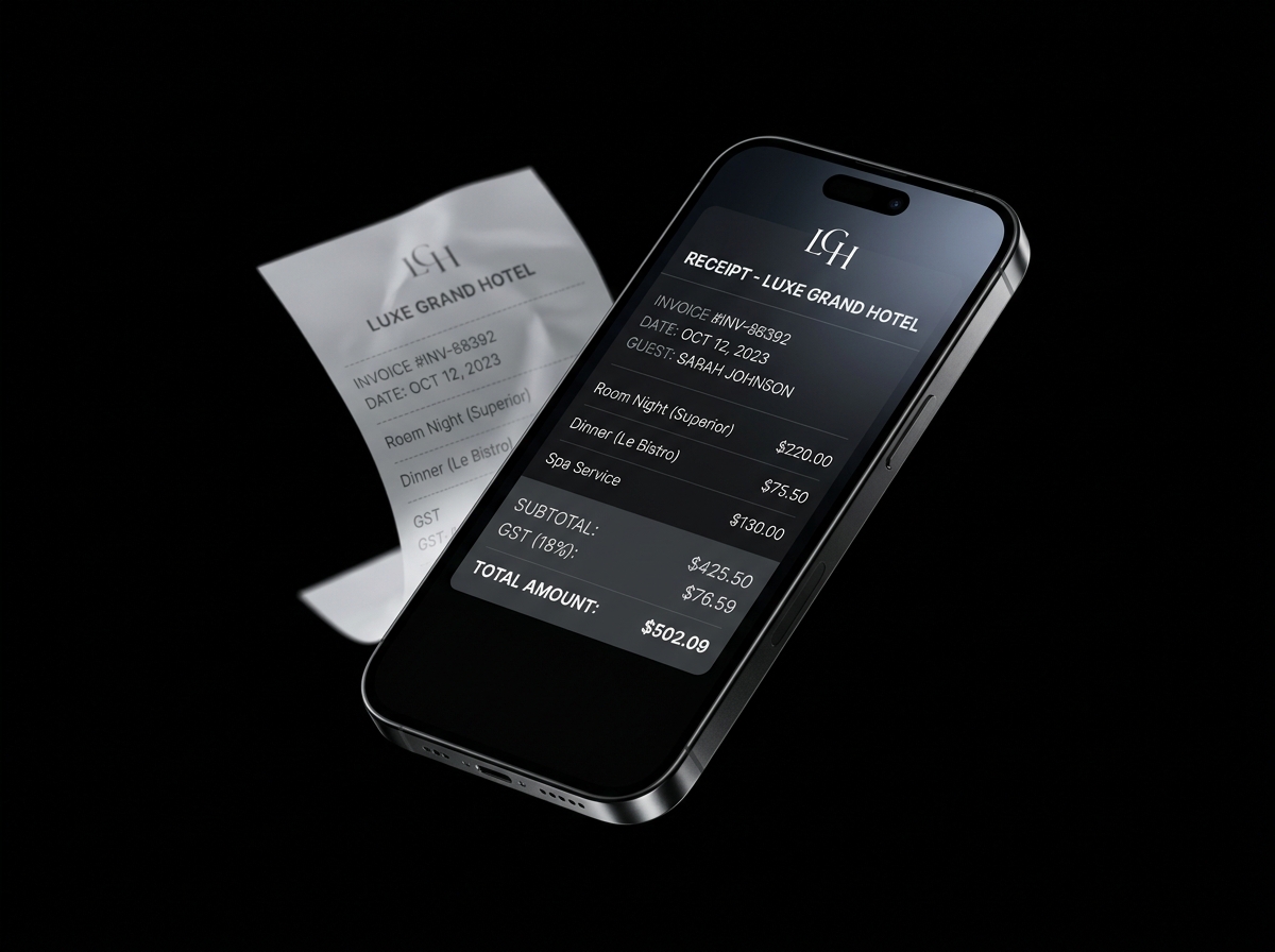 GST Billing — Velroom in-room dining for hotels