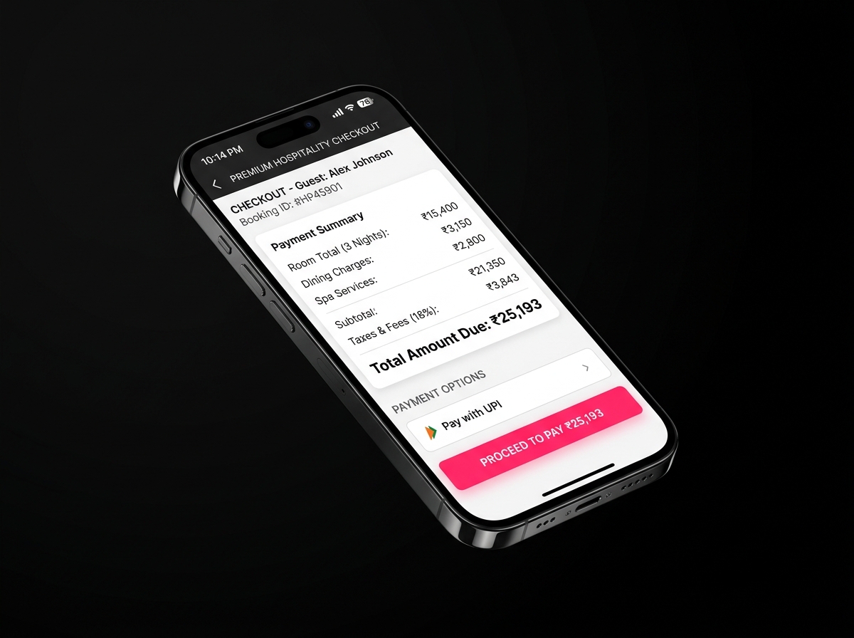 Order & Pay — Velroom in-room dining for hotels