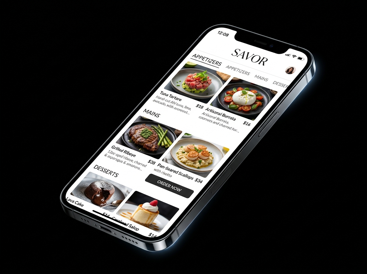 QR Menu — Velroom in-room dining for hotels
